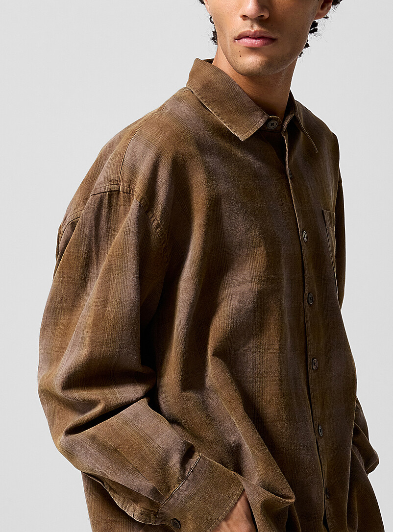 Our Legacy Brown Borrowed plaid shirt for men
