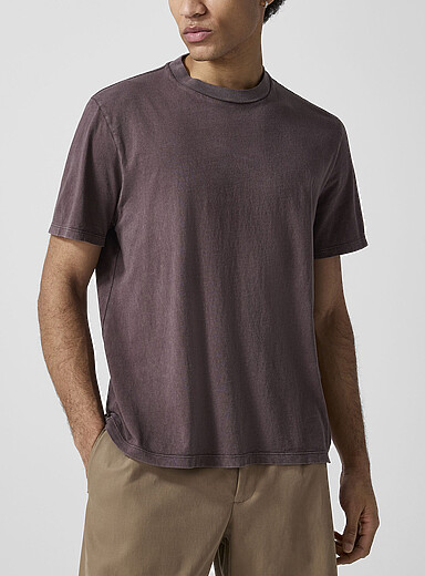 Our Legacy: Le t-shirt carr&eacute; d&eacute;lav&eacute; Brun pour homme