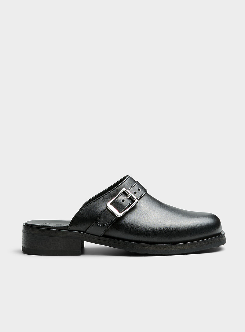 Camion black leather mule Men product image (primary)