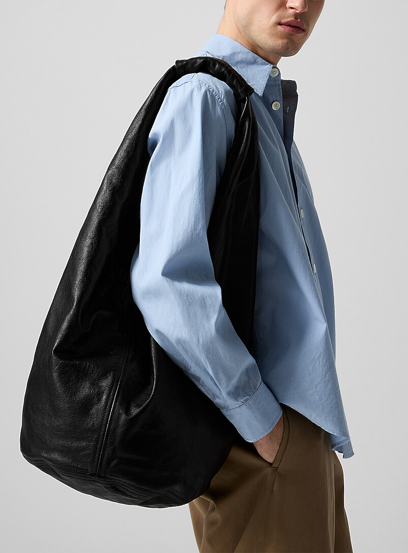 Drip leather handbag product image (primary)