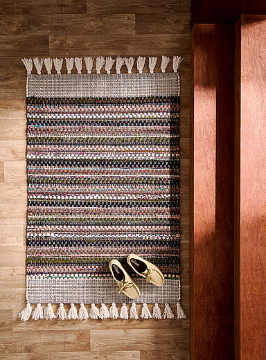 Simons Maison Assorted Chindi-inspired earth-palette woven rug See available sizes