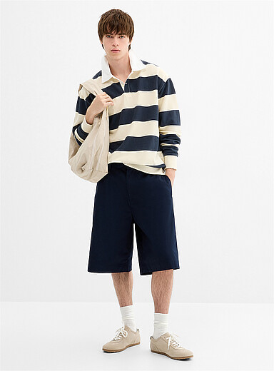 Le bermuda chino ample <b>Coupe baggy</b>