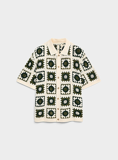 La chemise crochet mosa&iuml;que Fabian