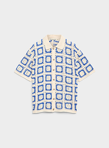 La chemise crochet mosa&iuml;que Fabian