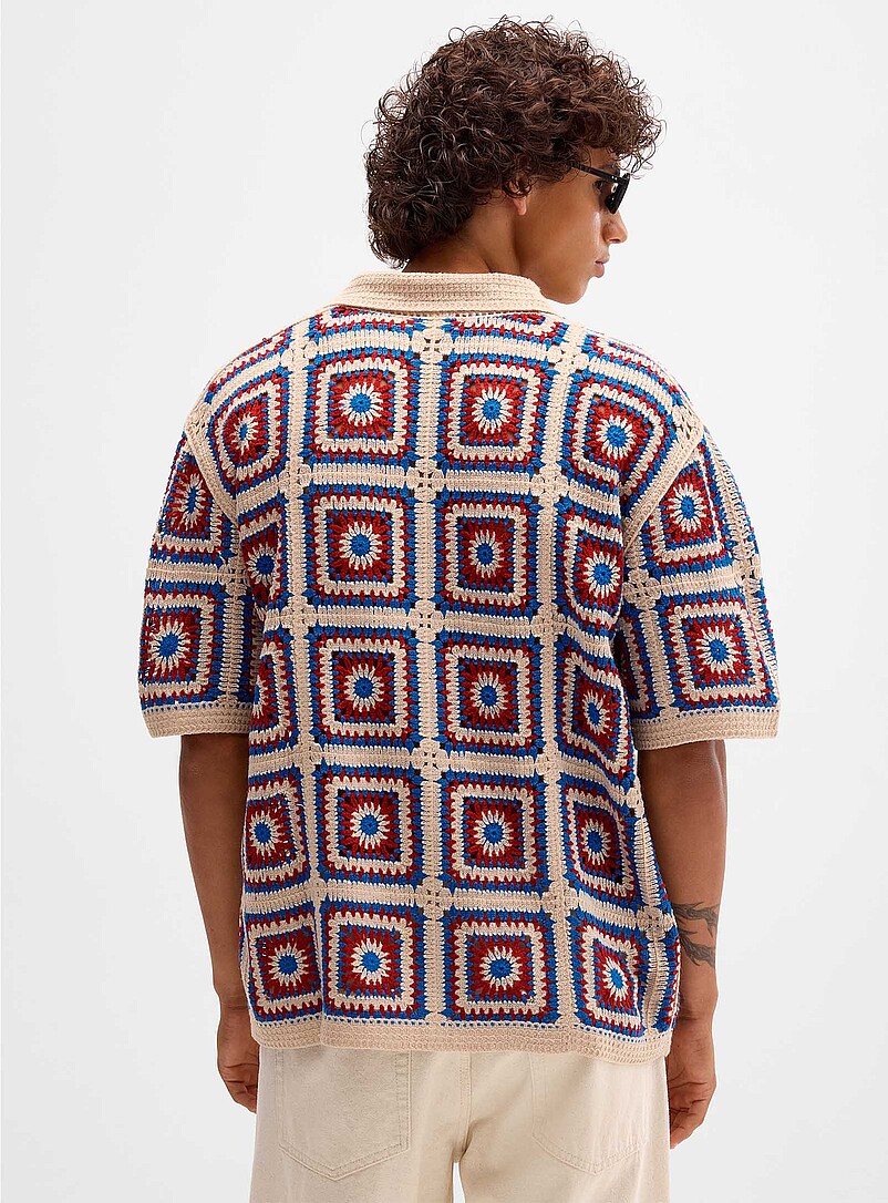 Fabian mosaic crochet shirt | Redefined rebel | | Simons