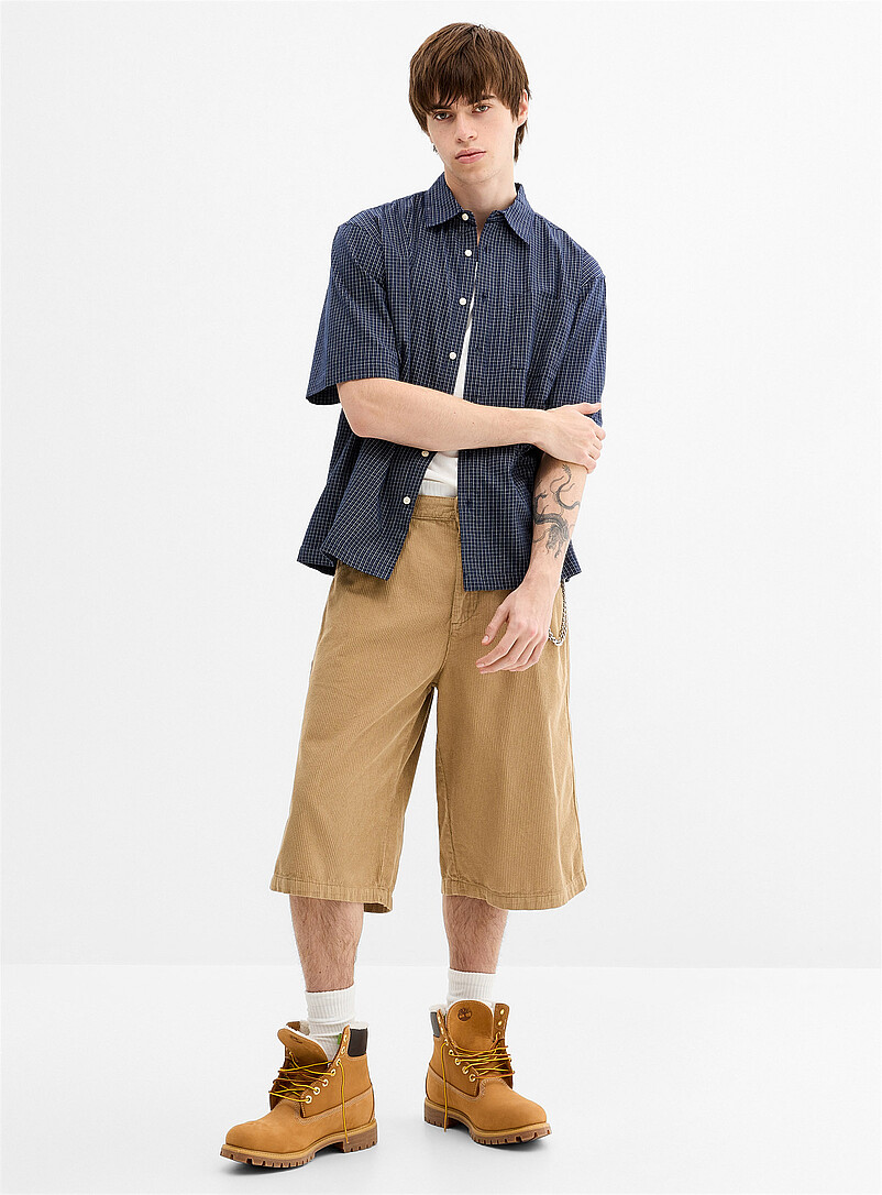 Corduroy Long Bermudas Baggy Fit