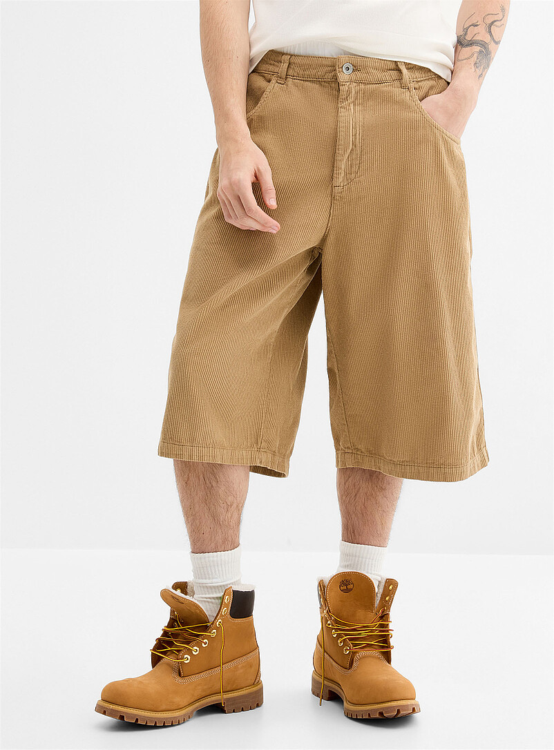 Corduroy long Bermudas Baggy fit product image 2