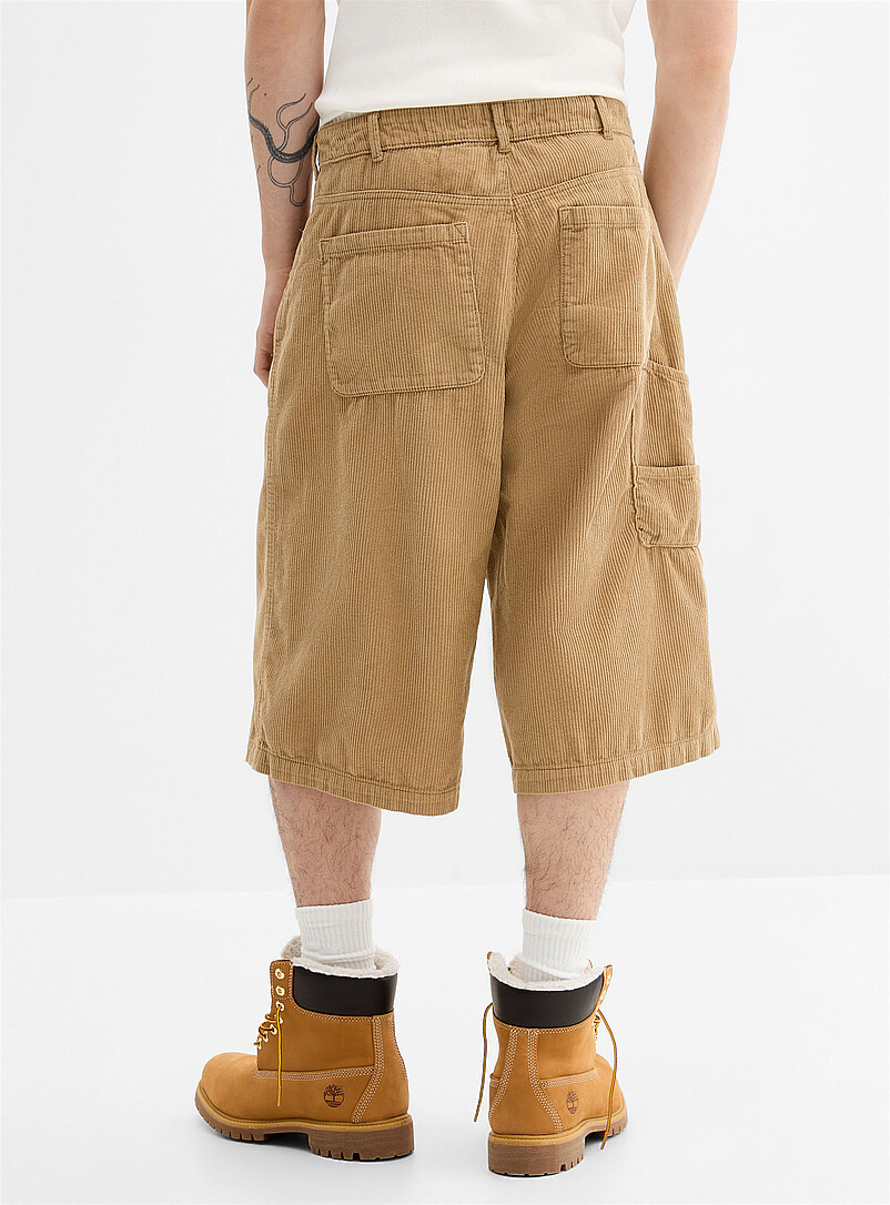 Corduroy long Bermudas Baggy fit product image 3