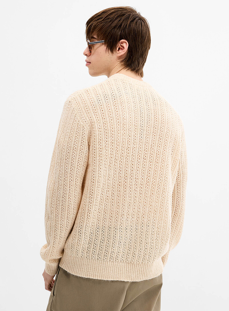 Openwork rib-knit sweater product image 2