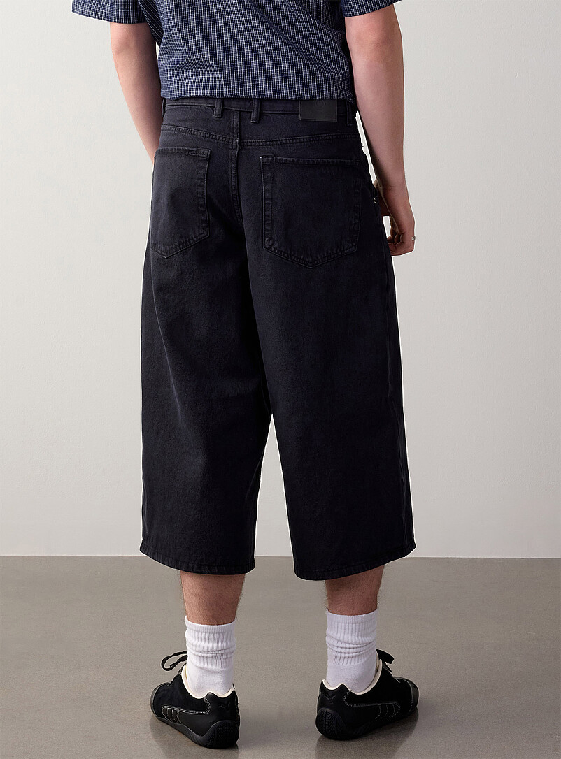 Black wash long jort Loose fit product image 3