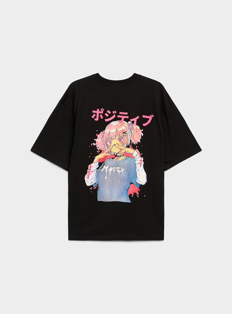 Emo anime graphic T-shirt product image 2