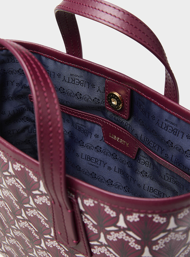 Liberty Burgundy Malborough Iphis burgundy small bag <b>Made with Liberty Fabric</b> for women