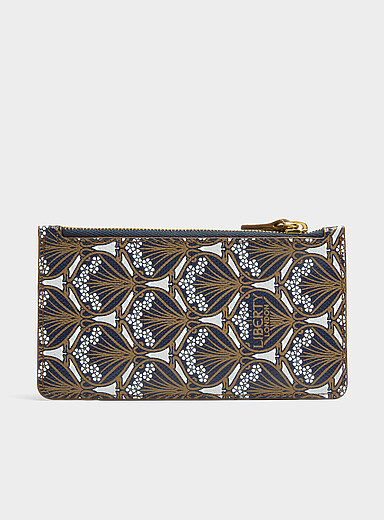 Le porte-cartes zipp&eacute; Iphis <b>Fait d'un tissu Liberty Fabric</b>