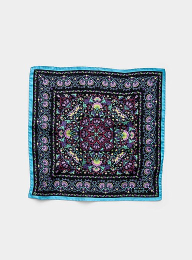 Lodden pure silk psychedelic scarf <b>Made with Liberty Fabric</b>