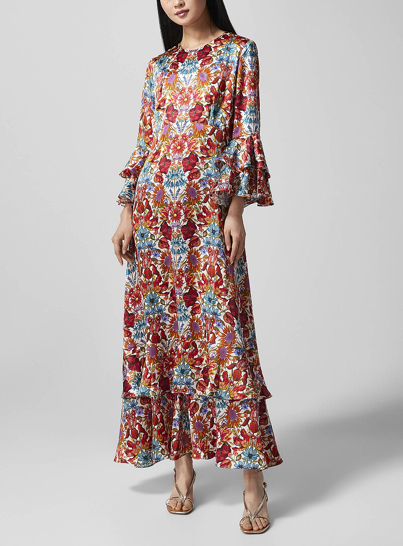 Simons Ruffle Robe Liberty Clothing Collection for Women | Simons Canada