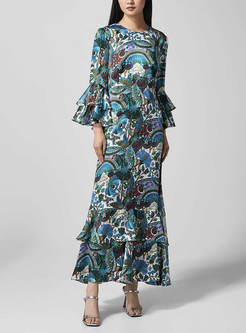 Simons Ruffle Robe Liberty Clothing Collection for Women | Simons Canada