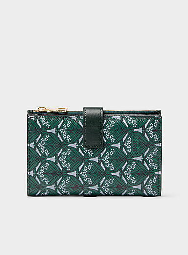 Iphis emerald wallet <b>Made with Liberty Fabric</b>