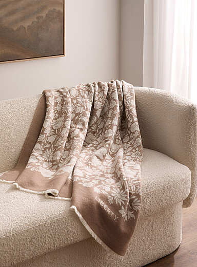 Le jet&eacute; pure laine Poppy Down 140 x 190 cm