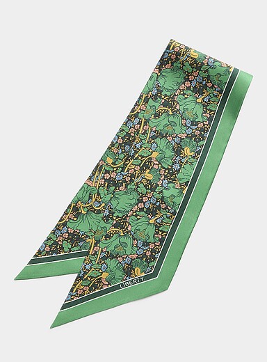 Clementina narrow pure silk scarf <b>Made with Liberty Fabric</b>