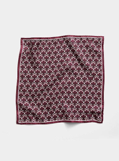 Le foulard carr&eacute; Iphis pure soie <b>Fait d'un tissu Liberty Fabric</b>