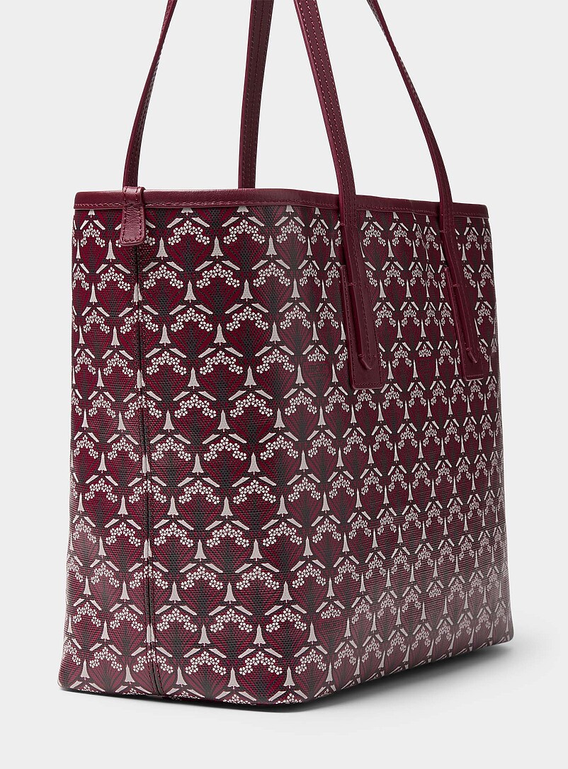 Malborough Iphis burgundy tote bag Made with Liberty Fabric product image 2