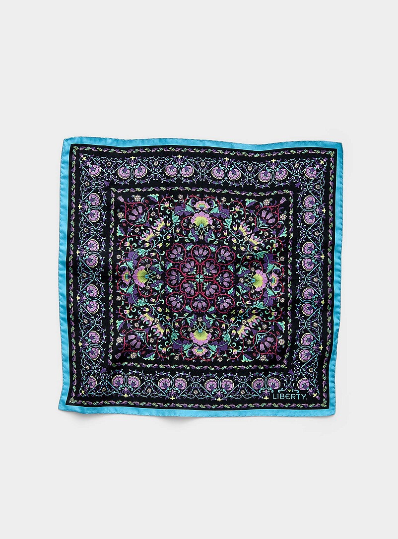 Lodden pure silk psychedelic scarf Made with Liberty Fabric product image (primary)