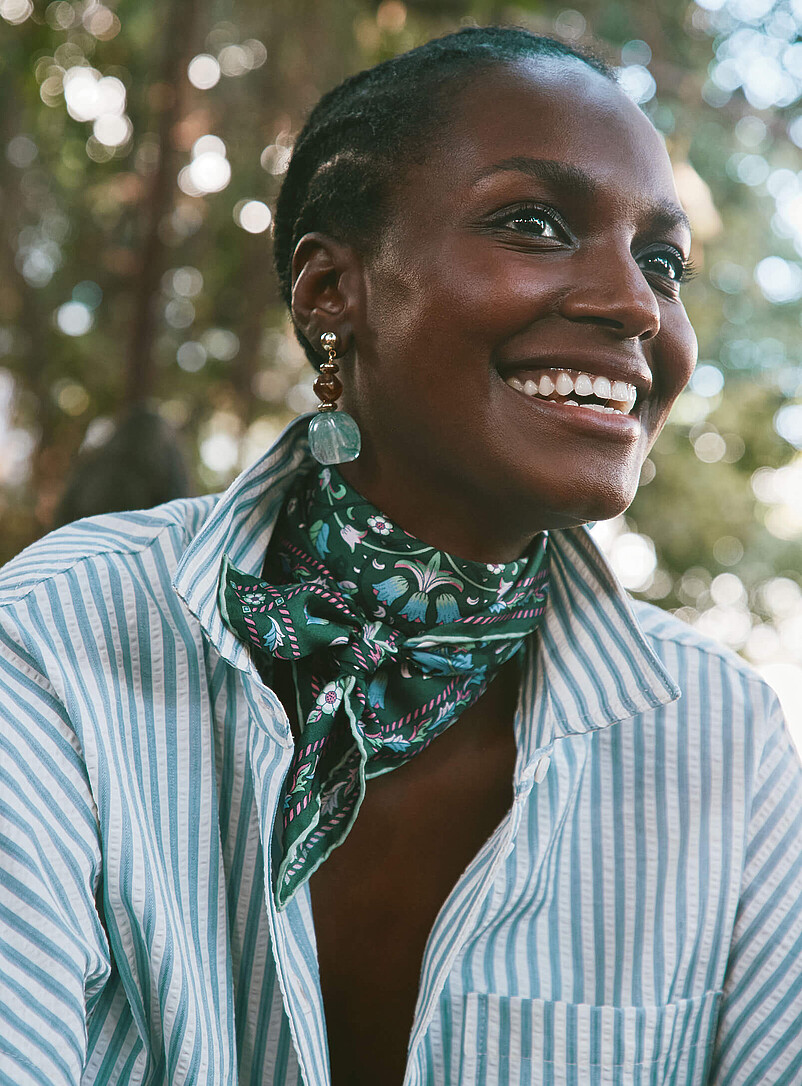 Lodden pure silk sweet nature scarf Made with Liberty Fabric product image (primary)