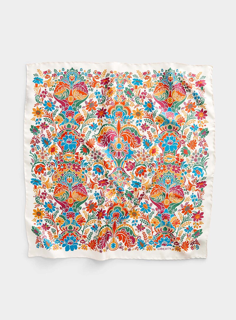 Pure silk Flamboyance scarf Made with Liberty Fabric product image (primary)