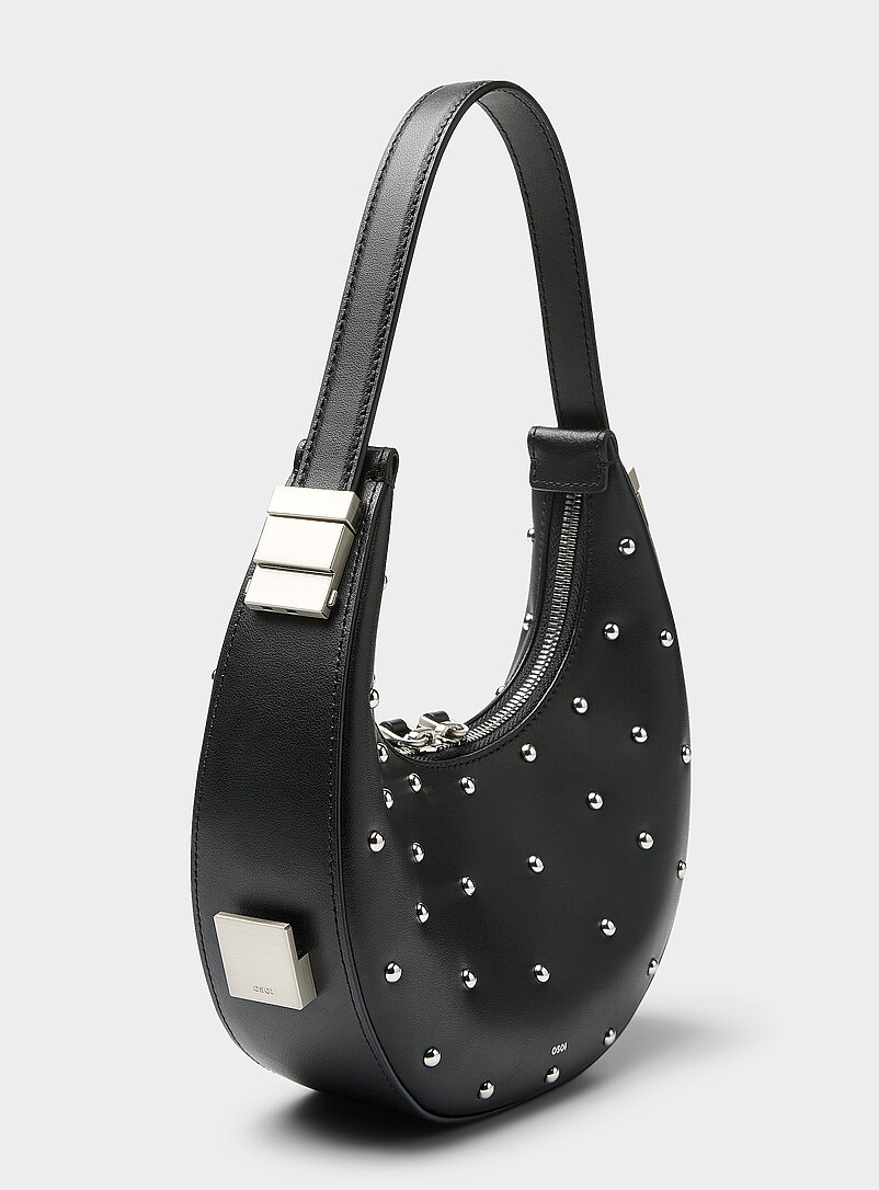 Toni studded black leather mini-bag | OSOI | | Simons