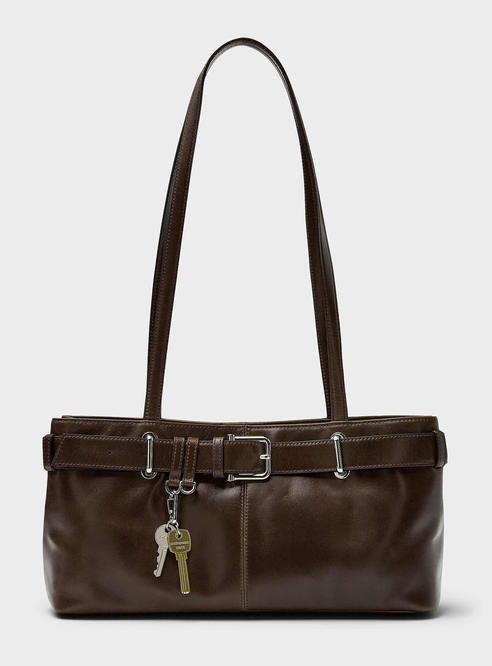 OSOI - Brocle leather shoulder bag (Women, Brown, ONE SIZE)