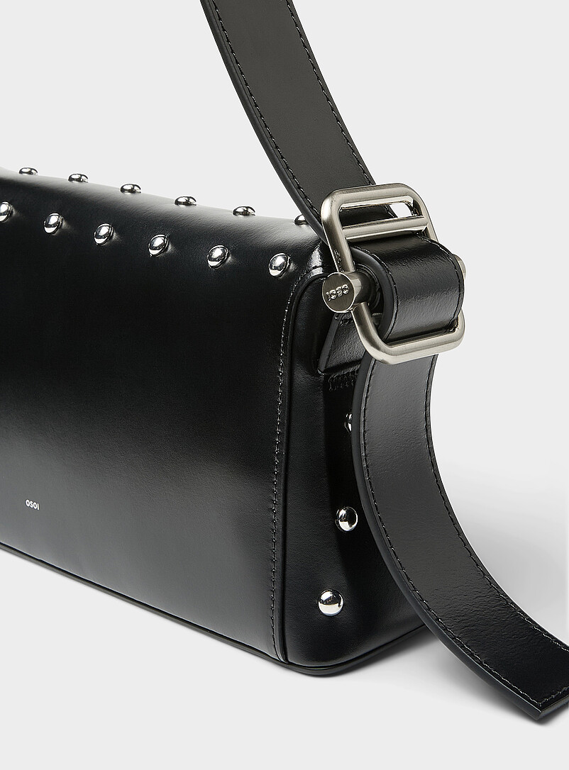 Folder Brot studded leather baguette bag product image 2
