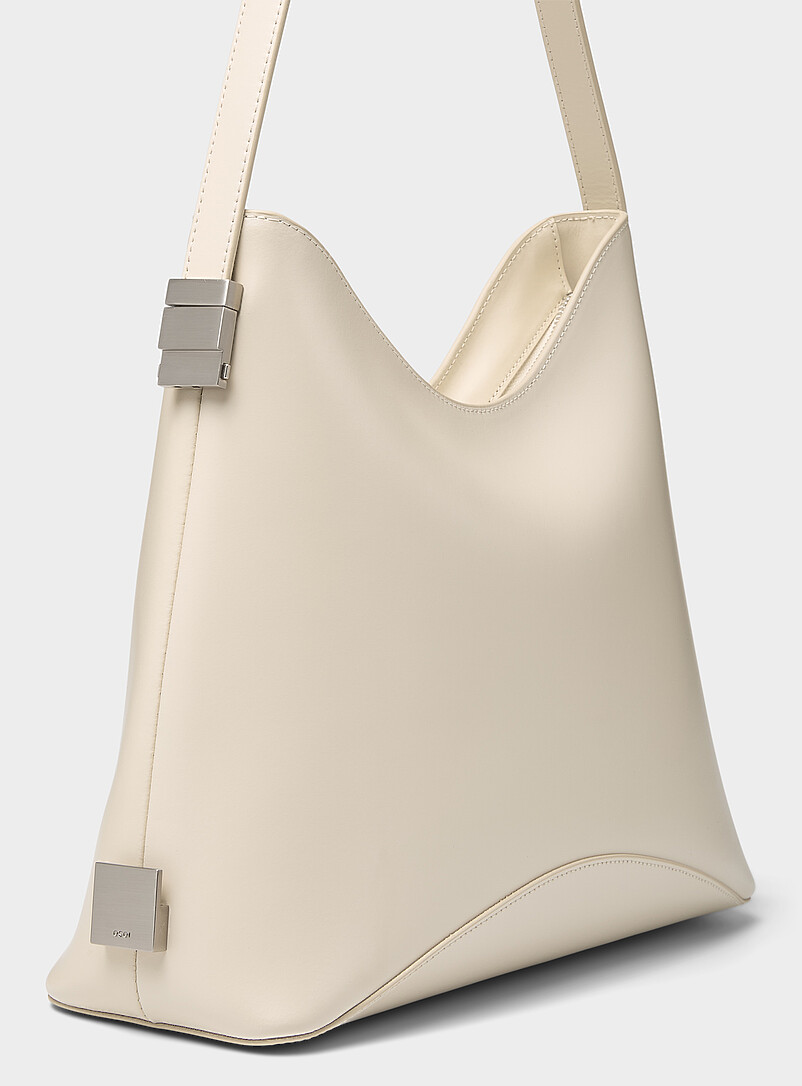 Egg smooth ecru leather bag product image 2