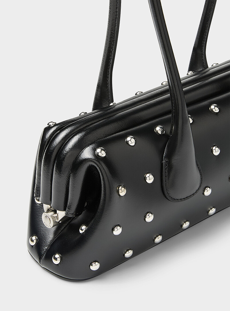 Boat small studded leather baguette bag product image 2