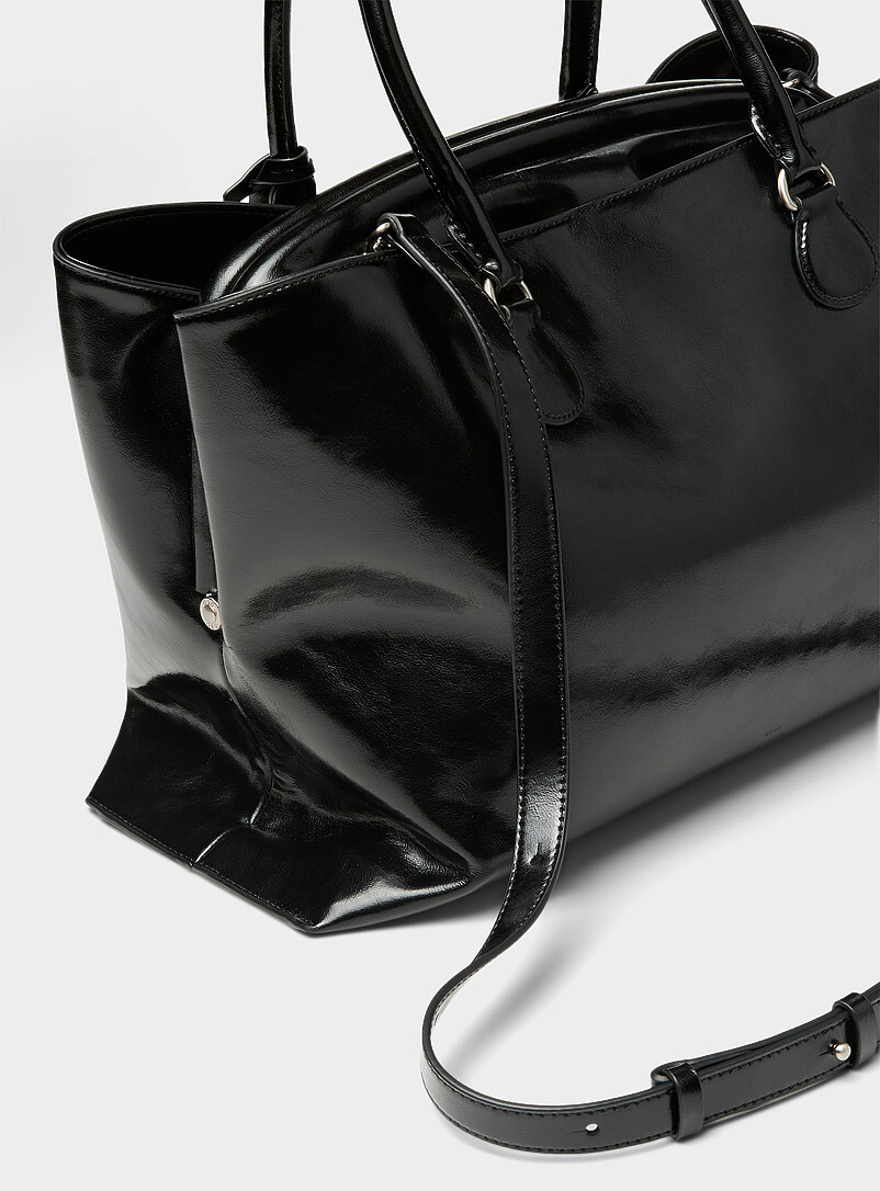 Shell Brot glossy leather tote bag product image 2