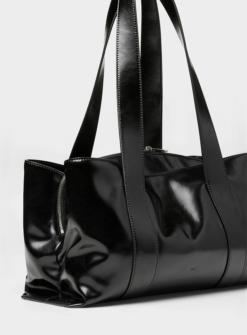 Shell Duffel glossy leather shoulder bag product image 2
