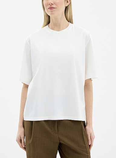 Rohe Off White Touch of silk jersey T-shirt for women