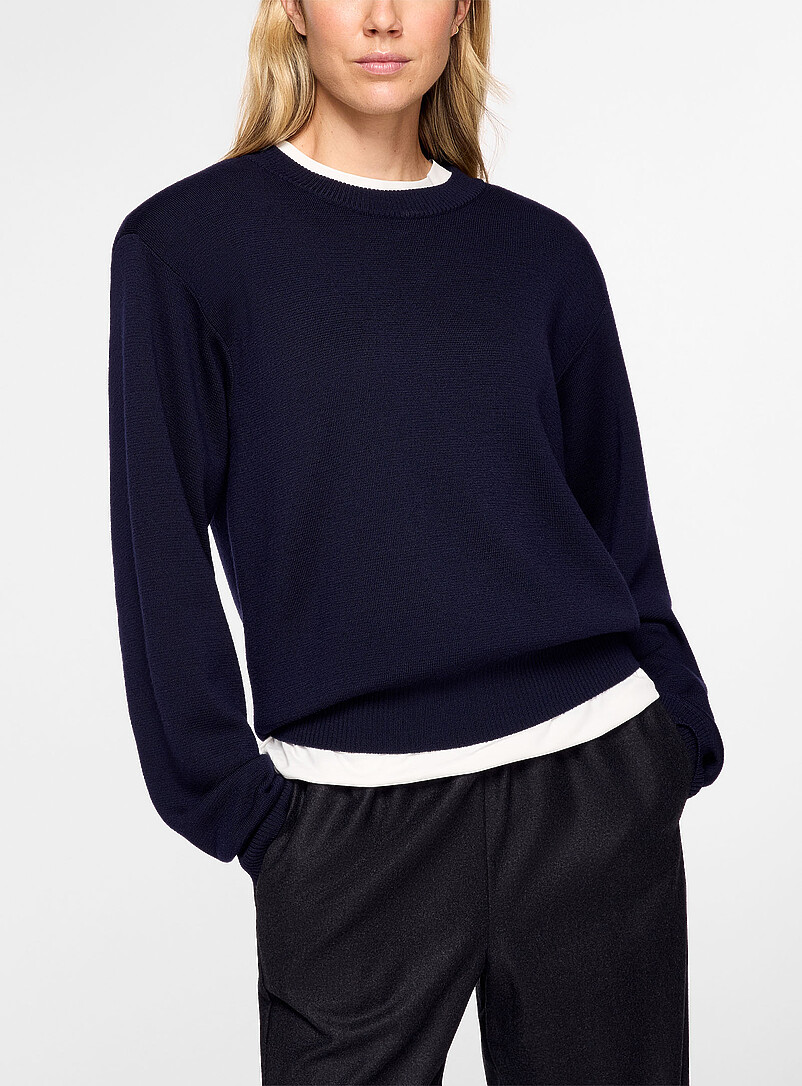 Statement Shoulder merino wool sweater product image (primary)