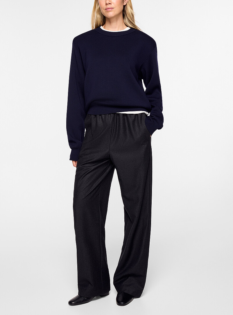Statement Shoulder merino wool sweater product image 2