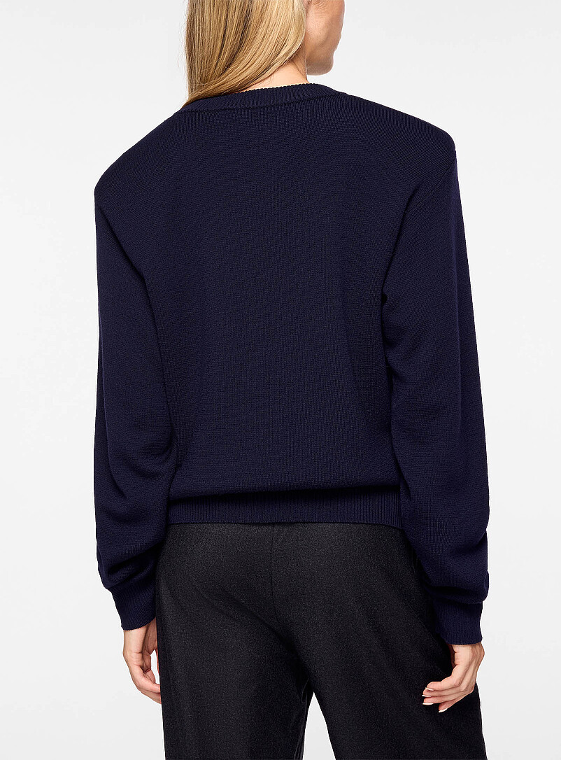 Statement Shoulder merino wool sweater product image 3