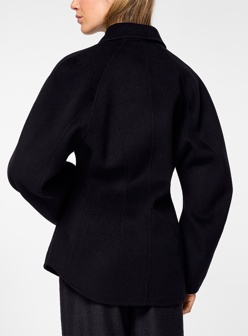 Double-faced wool fitted jacket product image 3
