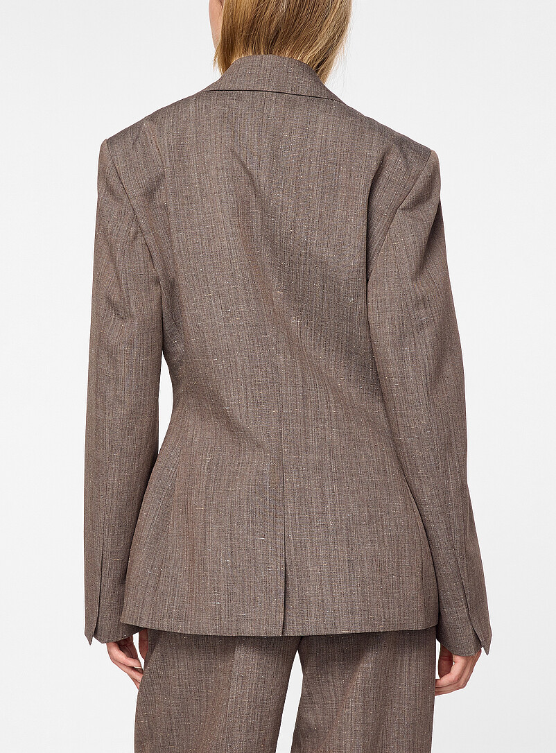 Hourglass heathered taupe wrap blazer product image 3