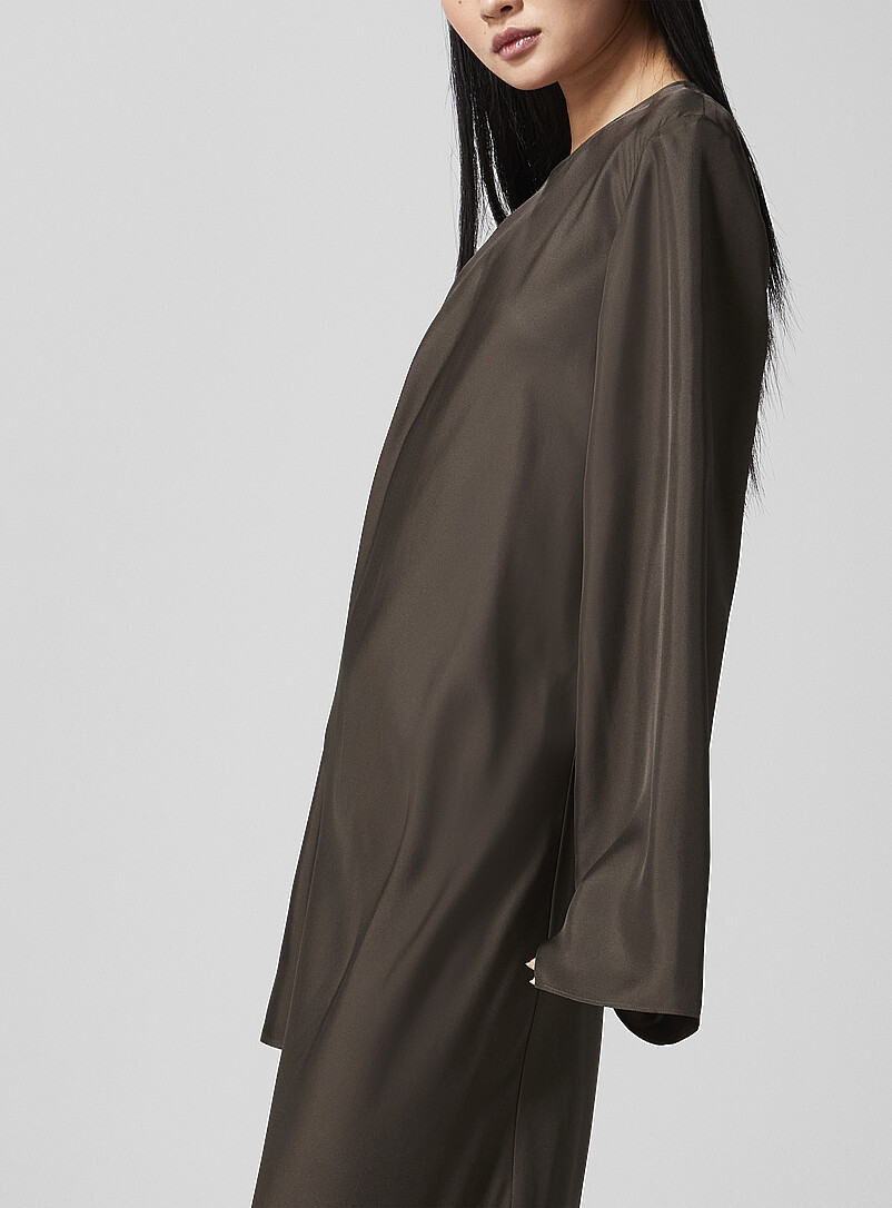 Pure silk loose-sleeve dress product image 2