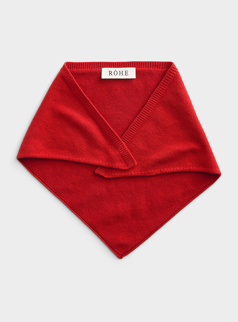 Small triangular wool scarf product image (primary)