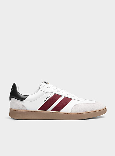BALLY: Le sneaker Retro Crest Homme Blanc &agrave; motifs pour homme