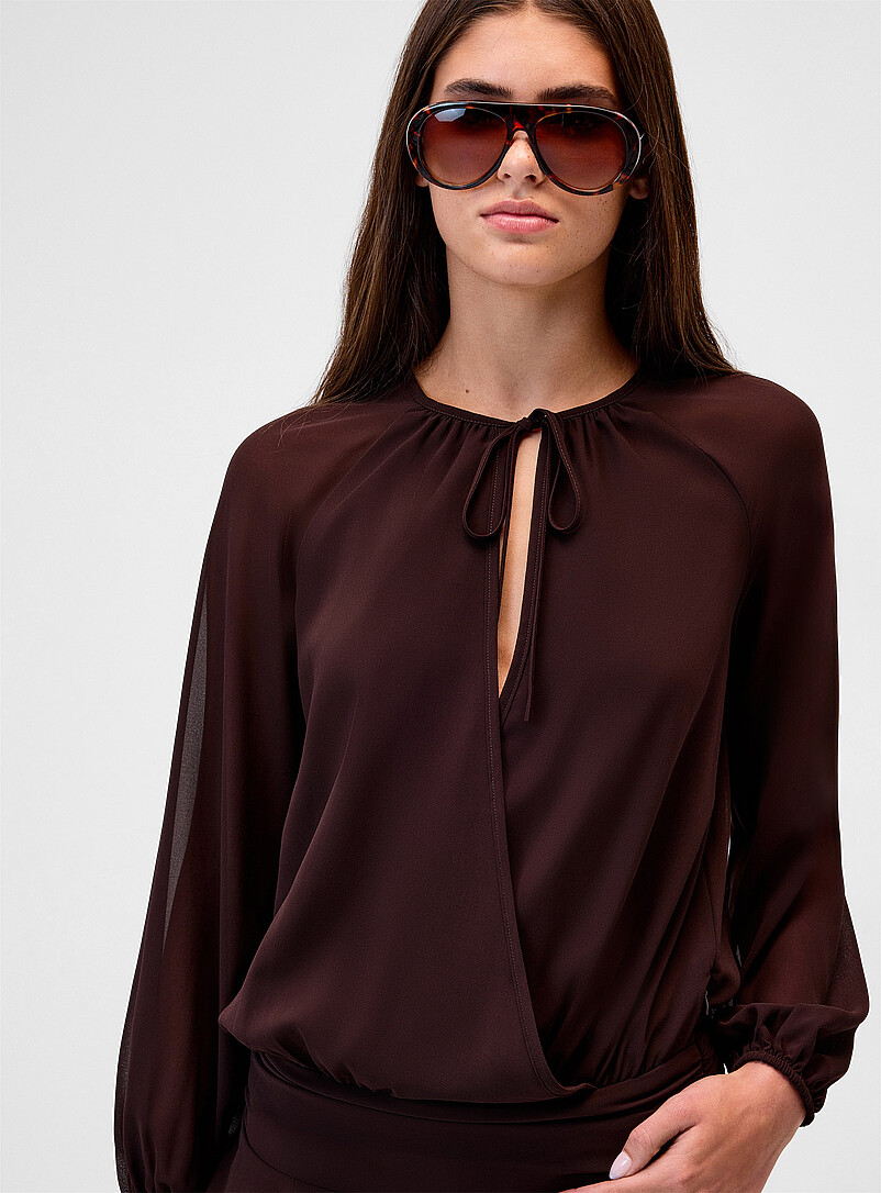 Ruffled low-rise chiffon dress product image 2
