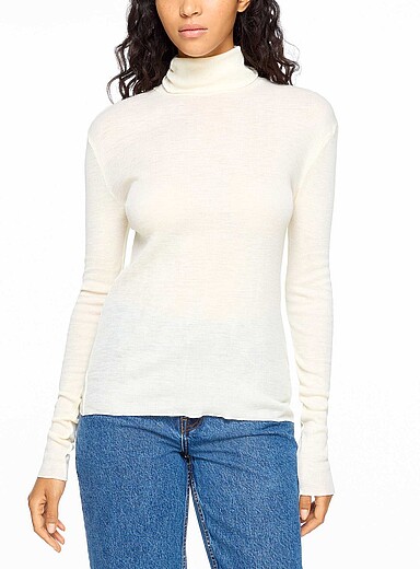 Skall Studio Butter Yellow Esme 100% merino wool sweater for women