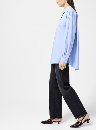 Skall Studio Baby Blue Edgar oversized shirt for women