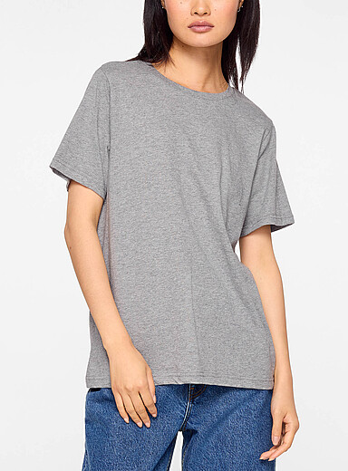 Skall Studio: Le t-shirt col rond Andy Gris pour femme