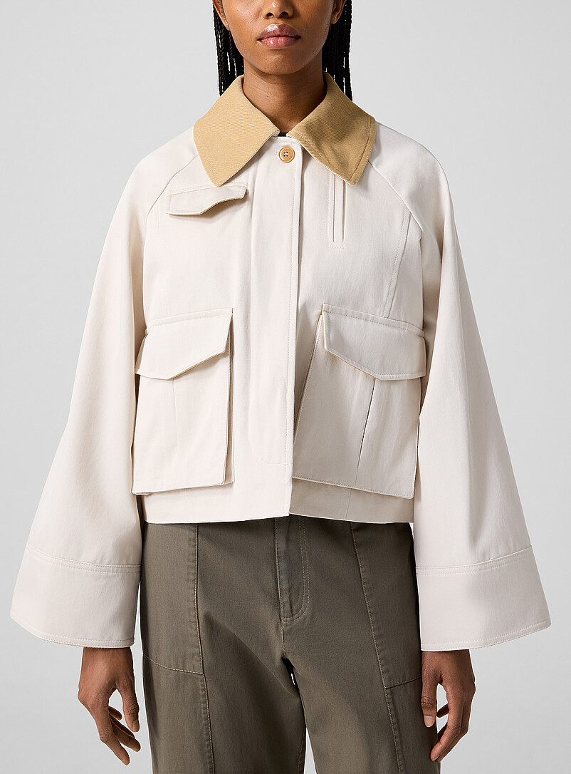 Gaby Cotton Short Car Coat