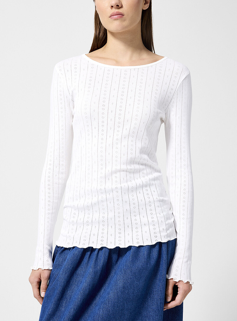 Edie pointelle T-shirt product image (primary)